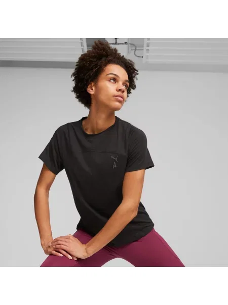 Koszulka Puma Season Wool krótki rękaw czysta czerń XS czarna