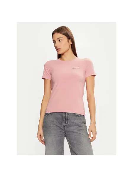 Guess Jeans Футболка Regular Fit рожевий