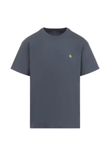 Tricou Carhartt Wip cu autograf albastru
