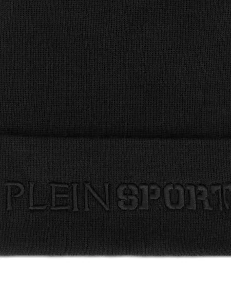 Căciulă Plein Sport cu broderie negru