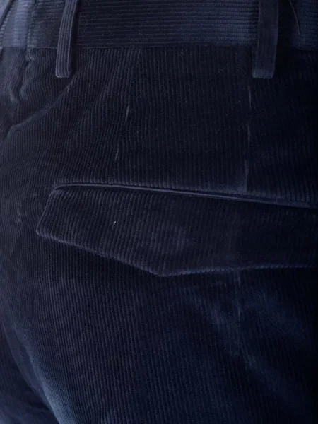 Pantaloni Pt Torino de catifea cord albastru