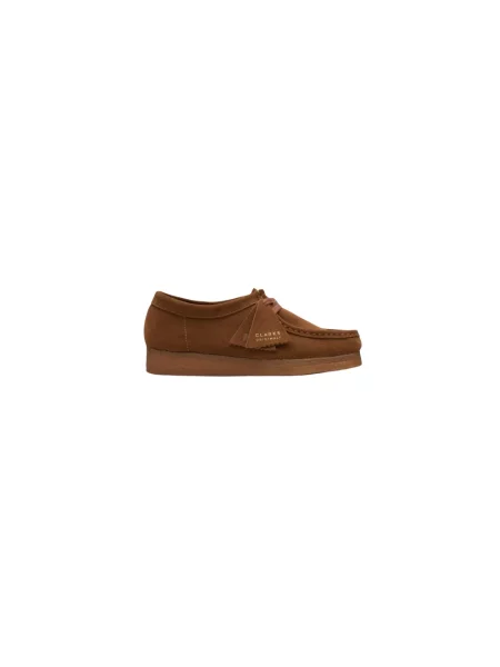 Półbuty Clarks zamszowe czarne