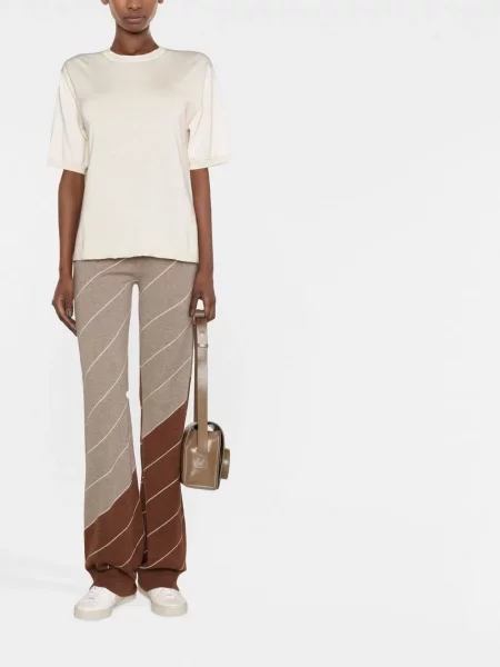 Vilnonės dryžuotos kelnės Stella Mccartney įsiliepsnojo