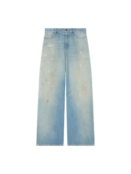 Szerokie jeansy Golden Goose niebieskie