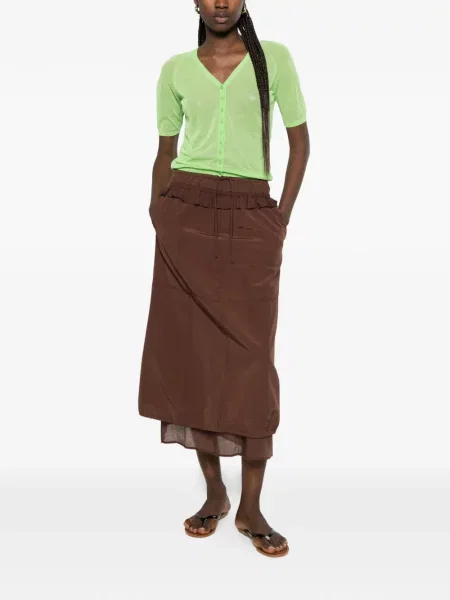 Top Paloma Wool de lână verde