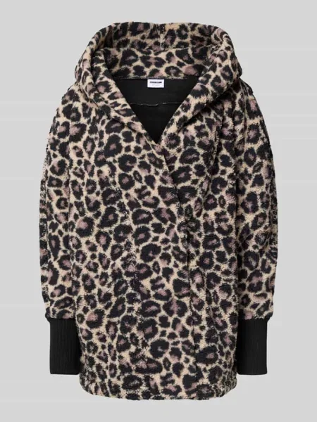 Płaszcz o kroju regular fit ze sztucznego futra model ‘Cuddle’ Noisy May