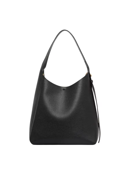 Tory Burch torebka skórzana Romy Hobo czarny