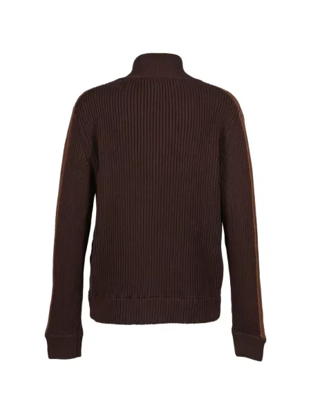 Cardigan Vivamus tricotate maro