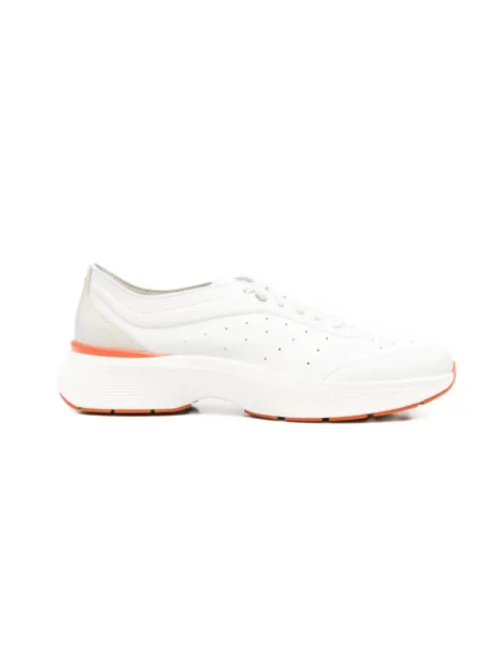 Sneakersy Santoni skórzane białe