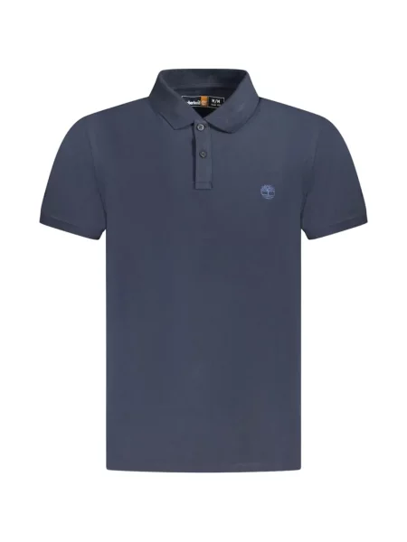 Tricou polo Timberland cu broderie albastru