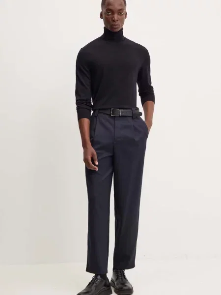 Шерстяные брюки A.p.c. синие