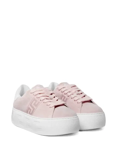 Sneakerși Versace cu platformă roz