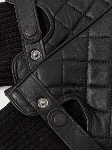 Barbour mănuși pentru bărbați din piele negru