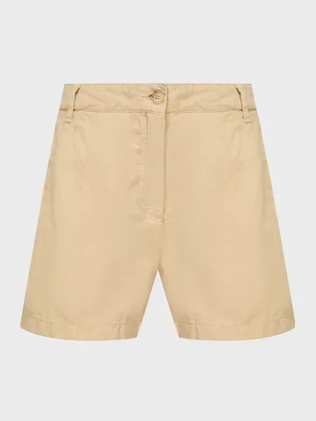 Льняные короткие шорты Tommy Hilfiger бежевые