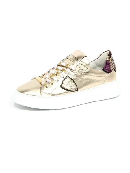 Sneakersy Philippe Model skórzane żółte