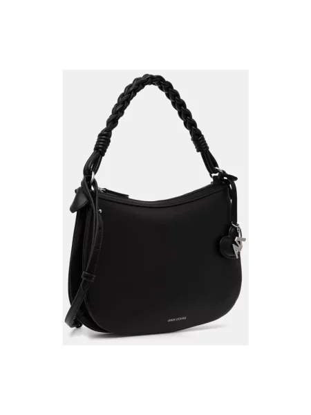Armani Exchange torebka z imitacji skóry czarna