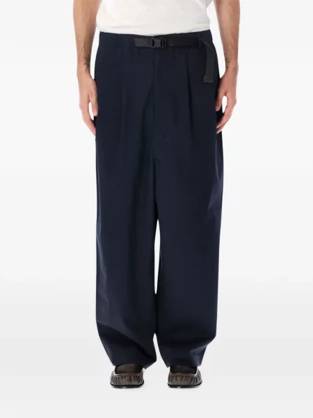 Cu centură pantaloni Comme Des Garçons Homme albastru