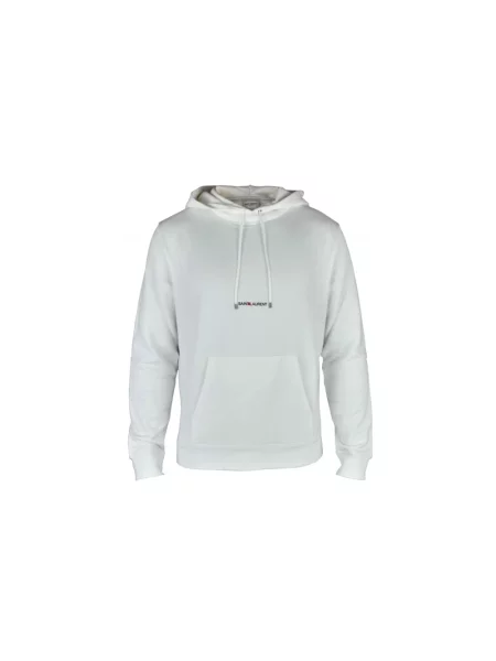Bluza z kapturem Saint Laurent z kapturem biała