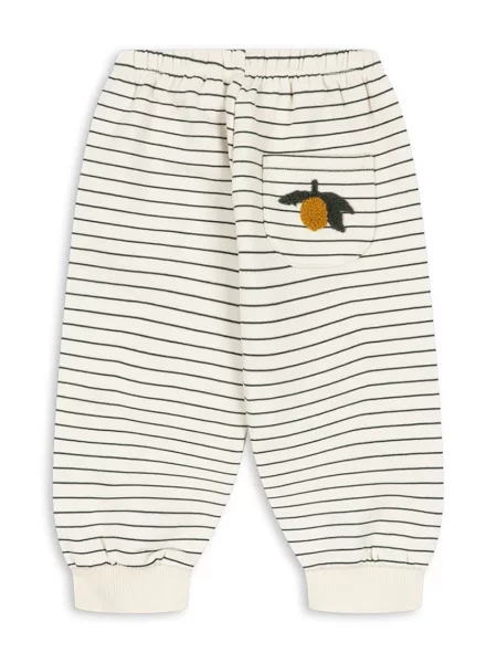 Konges Sløjd teplákové nohavice detské s bavlnou AMIO SWEAT PANTS OCS biela