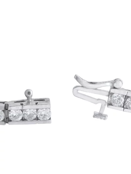 Diamant brăţară Lb Exclusive tenis argintiu