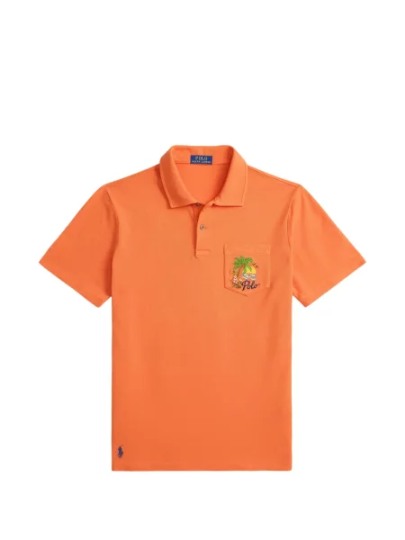 Cu centură tricou polo Polo Ralph Lauren cu dungi fără mâneci galben