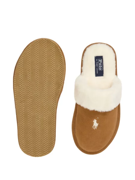 Matlasat sneakerși Polo Ralph Lauren cu autograf de catifea cord albastru