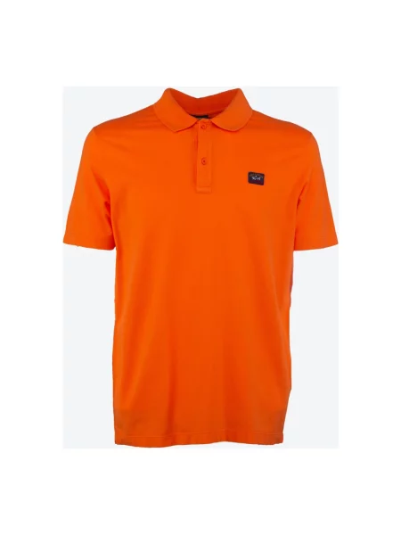 Koszulka polo Paul & Shark pomarańczowa