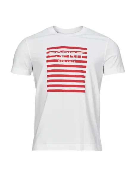 Csíkos póló Esprit fehér