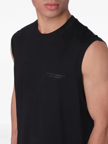 Prsluk Armani Exchange s printom crna