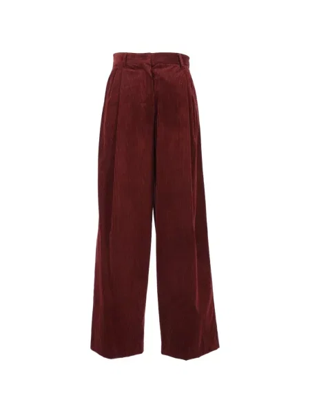 Pantaloni 's Max Mara de catifea cord roșu