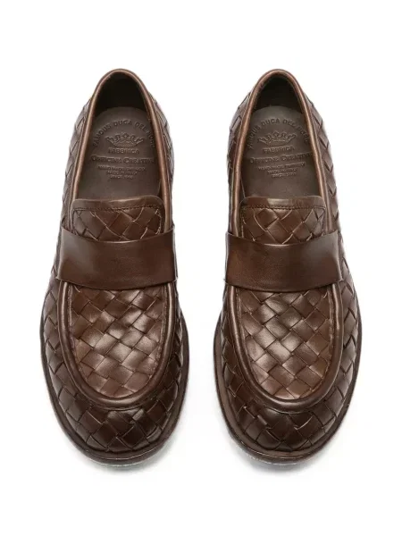 Pantofi loafer Officine Creative din piele maro
