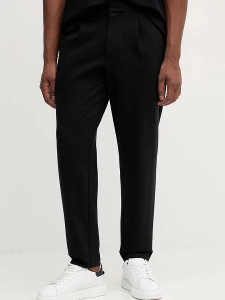 Kalhoty Calvin Klein přiléhavé černá