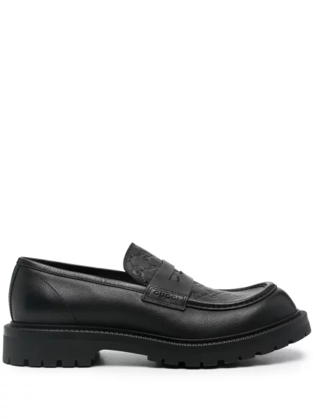 Pantofi loafer Gucci din piele negru