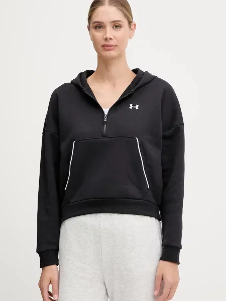 Pulover Under Armour Rival s kapuco črna