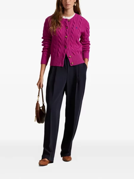 Căciulă Polo Ralph Lauren cu broderie tricotate de costum albastru