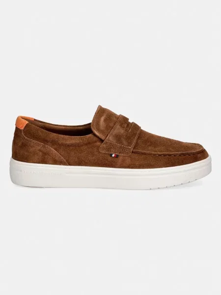 Pantofi Tommy Hilfiger din piele maro
