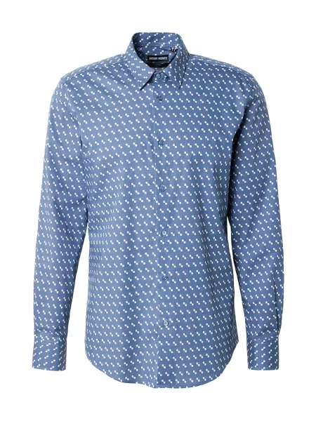 ANTONY MORATO Košile NAPOLI safírová / offwhite