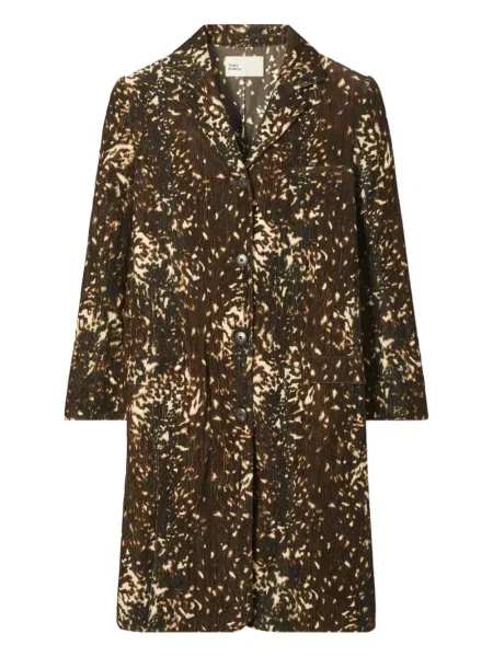 Palton Tory Burch de catifea maro