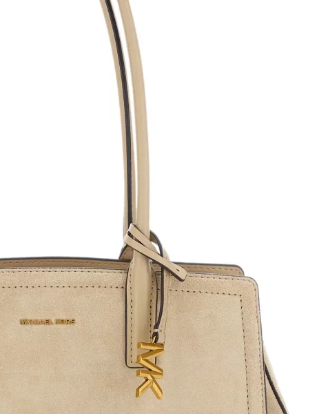 Szarvasbőr kézitáska Michael Michael Kors autogrammal barna