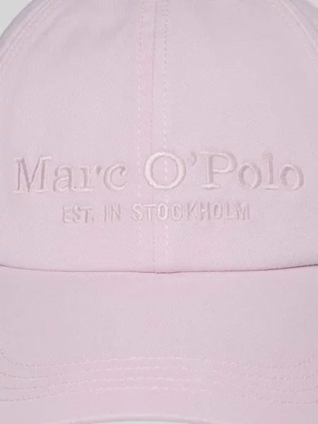 Czapka z daszkiem z wyhaftowanym logo Marc O'polo różowa