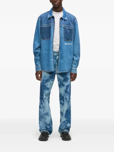 Blugi Karl Lagerfeld Jeans albastru