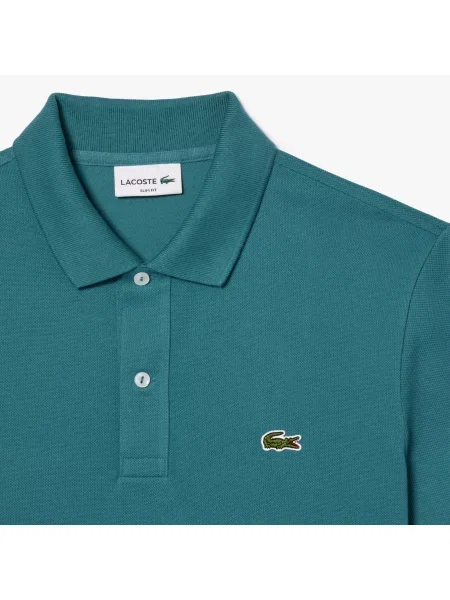 Поло Lacoste голубое
