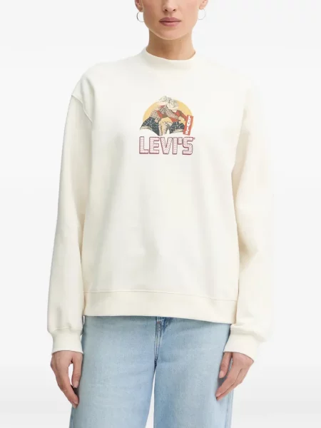 Curea Levi's® cu broderie cu cataramă cu dungi albastru
