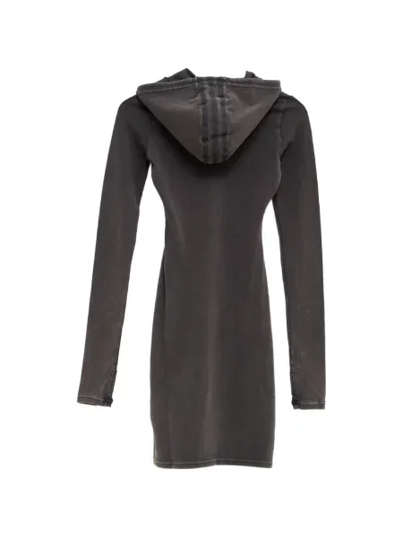Rochie Adidas cu glugă cu autograf gri