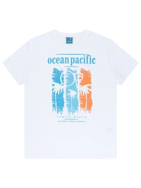 Tricou Ocean Pacific alb