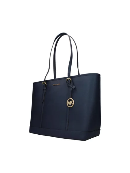 Shopperka Michael Kors skórzana niebieska