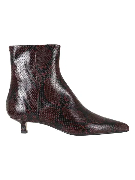 Buty do kostki Aeyde skórzane czerwone