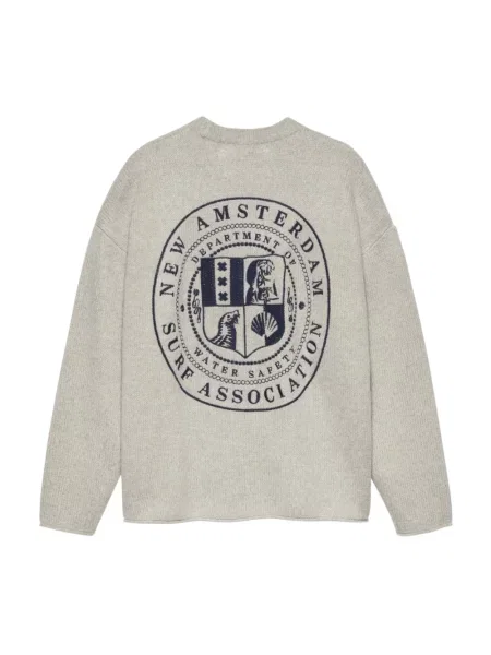 Sweter New Amsterdam Surf Association wełniany szary