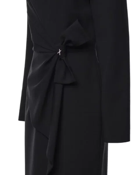 Rochie midi Genny cu funde negru