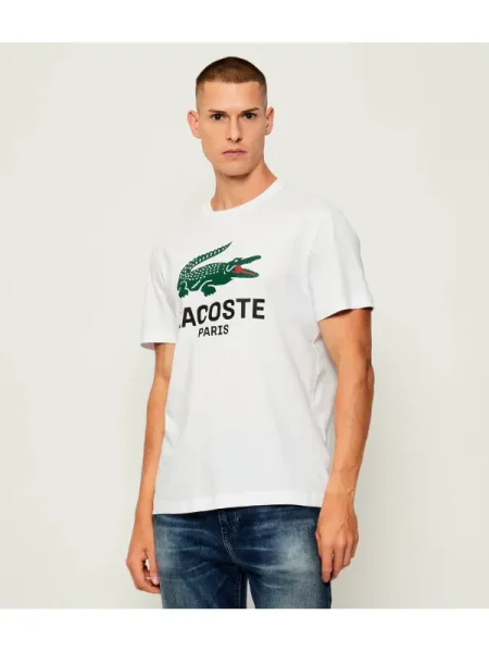 Lacoste tricou pentru bărbați din alb